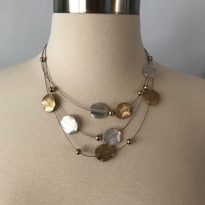 NEW✨Statement Necklace silver & gold tones